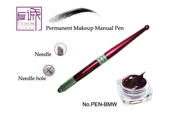 China Eyebrow Permanent Makeup Manual Tattoo Pen with 15-Prong Curved Needles supplier
