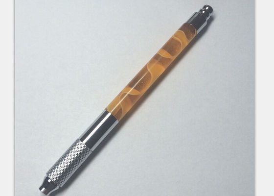 China Colorful Crystal 110MM Handmade tattoo eyebrow pen , Professional Tattoo Manual Pen supplier