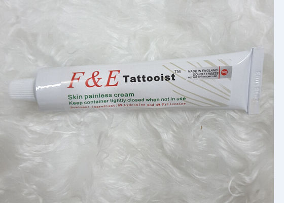 China 5% Lidocaine 30G F &amp; E Permanent Makeup Tattoo Anesthetic Cream 9.7 X 2.5cm supplier