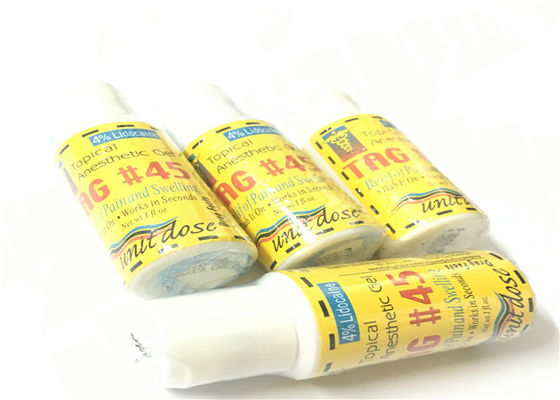 China Topical TAG45 Tattoo Anesthetic Cream , Permanent Makeup Tattoo Gel 9.7 X 2.5cm supplier
