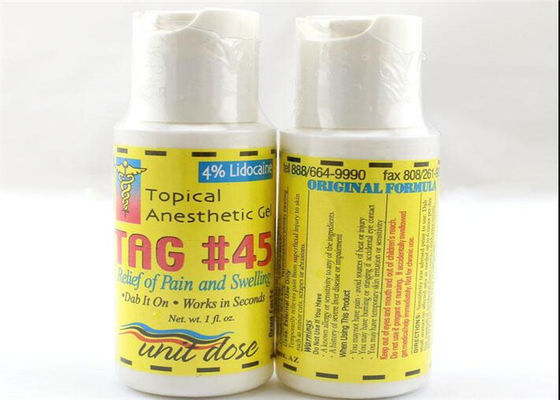 China 4% Lidocaine TAG 45 Tattoo Numbing Gel For Lip Tattoo  Waxing Laser Hair Removal supplier