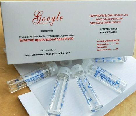 China Google Tattoo Anesthetic Cream Pain Relief Liquid with 2% Tetracaine Hydrochloride supplier