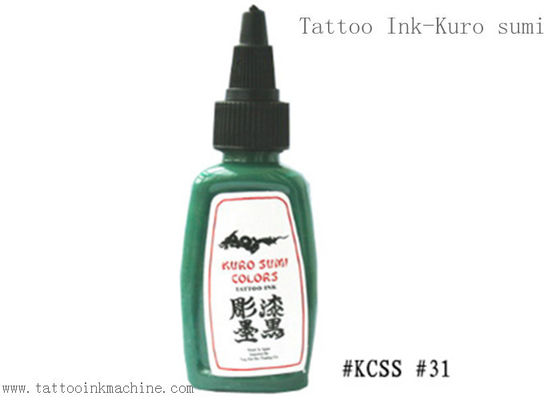China Kuro Sumi 1OZ Eternal Tattoo Ink Green Color For Body Tattooing supplier
