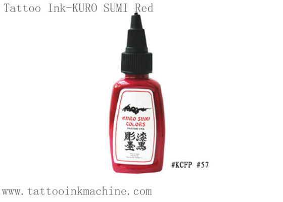 China OEM Kuro Sumi 0.5OZ / 1OZ Eternal Tattoo Ink Red Color For Tattooing Body supplier