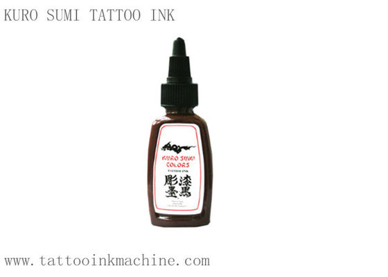 China Brown Color Eternal Tattoo Ink Kuro Sumi 1OZ For Permanent Makeup Body Tattooing supplier