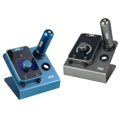 China Electric Type SMP Scalp Micropigmentation Device with Permanent Makeup and Swiss Motor Tattoo Machine in Black Blue supplier