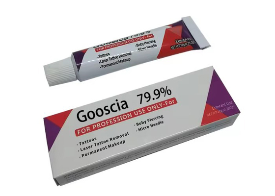 China 79.9% Goosica  Permanent Makeup Tattoo Gel , Eyebrow Tattoo Cream Dr Numb supplier