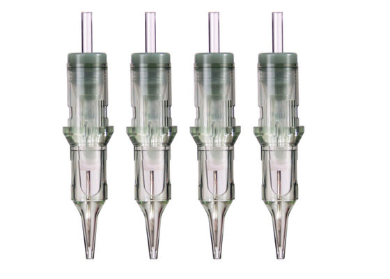 China Stainless Steel Semi Permanent Makeup Needles in Green Color supplier