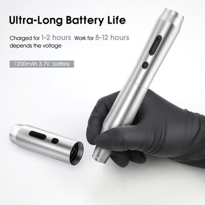 China Cordless Electric Tattoo Pen Wireless Permanent Makeup Machine with Double Battery Eyebrow Tattoo Gun supplier