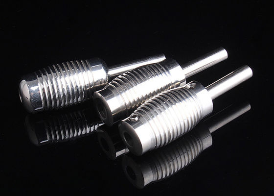 China 50mm 316L Stainless Steel Tattoo Grips with Tube for Tattoo Equipment supplier