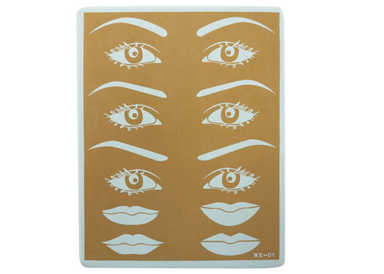 China Fake Tattoo Practice Skins Material for Permanent Makeup Eyebrow Lip Tattooing supplier