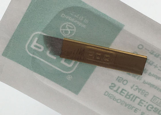 China Custom Premade Sterile Manual Tattoo Pen Permanent Makeup Needles Liner supplier