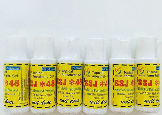 China SSJ*48  Embroidered Eyebrows Tattoo Anesthetic Gel with 6% Numbing Hydrochloride supplier