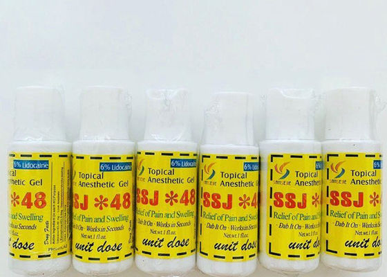 China SSJ*48  Embroidered Eyebrows Tattoo Anesthetic with 6% Lidocaine Hydrochloride supplier