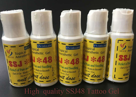 China Eyebrow Lip Tattoo Anesthetic Cream 6% Lidocaine  SSJ*48 Tattoo Anesthetic Gel supplier