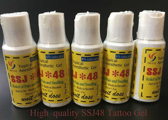 China Eyebrow Lip Tattoo Anesthetic Cream 6% Numbing SSJ*48 Tattoo Anesthetic Gel supplier