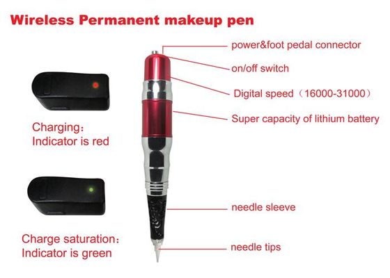 China Electrical Wireless Permanent Makeup Pen for Eyebrow Lip Eyeliner Tattooing supplier