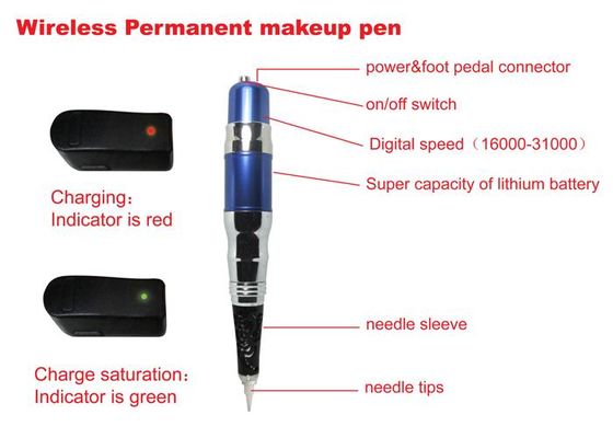 China OEM Electrical Wireless Eyeliner Permanent Makeup Pen Eyebrow Lip Tattoo Makeup Gun supplier