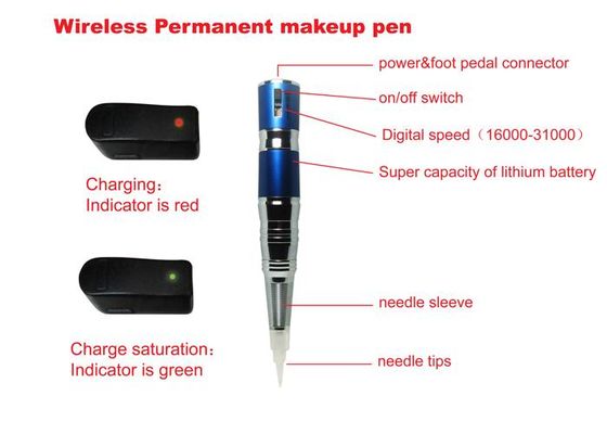 China Tattoo Eyebrow Machine Equipment with Wireless Permanent Makeup Pen Kit supplier