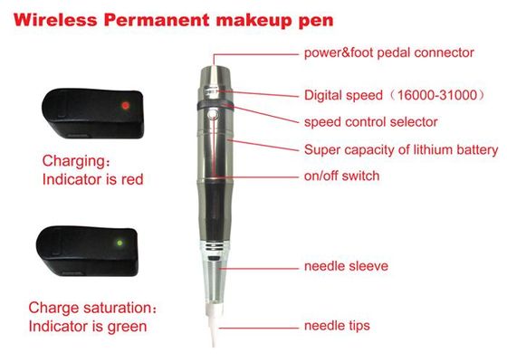 China Wireless Eyebrow ang Eyelids Chargeable Permanent Makeup Pen supplier