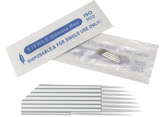 China Disposable Sterilized Permanent Makeup Needles Blade Razor for Manual Tattoo Pen supplier