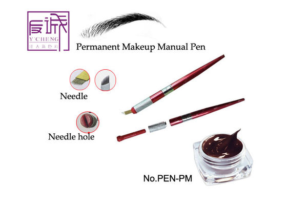 China Freehand Permanent Manual Tattoo Eyebrow Makeup Pen with Blade supplier