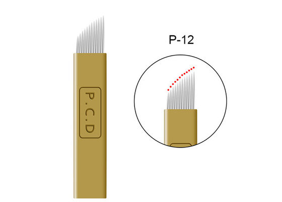 China PCD Eyebrow 12 Pins Shaping Permanent Makeup Needles supplier
