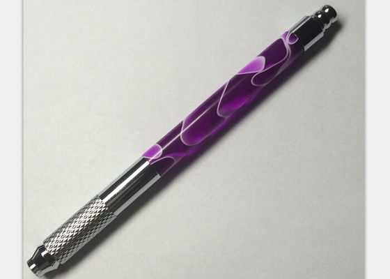 China Crystal Eyebrow Hand Manual Tattoo Pen With Lock - Pin Device supplier