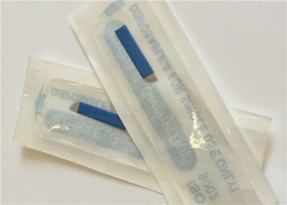 Blue 0.25 MM 17 Pins Permanent Makeup 3D Embroidery Needles For Tattoos supplier