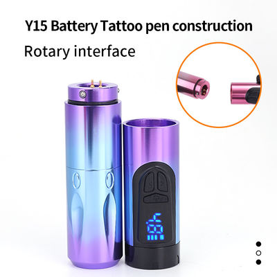 14500mAh Reserve Battery Power Wireless Tattoo Machine with LCD Display and Replaceable Battery Aircraft Aluminum Design supplier