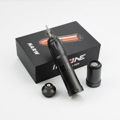 Stainless Steel 1800mAh NARW Wireless Tattoo Machine 1-OLED Display Touch Screen Battery Rotary Tattoo Gun Tattoo Pen with Power RCA supplier
