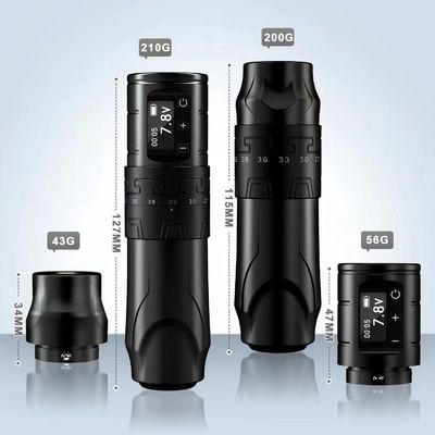 1500mAh Wireless Tattoo Gun INKONE SABER Coreless Tattoo Machine Pen Powerful Motor Long Stroke 4.2mm Aircraft Aluminum supplier