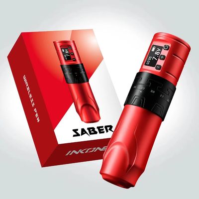 1500mAh Wireless Tattoo Gun INKONE SABER Coreless Tattoo Machine Pen Powerful Motor Long Stroke 4.2mm Aircraft Aluminum supplier