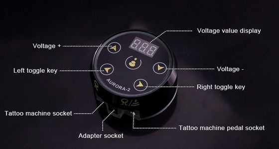 Upgrade Digital LCD Display Touch Screen Mini Aurora II Tattoo Power Supply 388g Package Weight for Tattoo Machine supplier