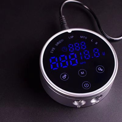80*28mm Gray AV1.5V-12V H8 Smart Power Supply Dual LCD Touch Screen Tattoo Machine Colorful Voltage Intelligent Digital supplier
