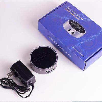 80*28mm Gray AV1.5V-12V H8 Smart Power Supply Dual LCD Touch Screen Tattoo Machine Colorful Voltage Intelligent Digital supplier