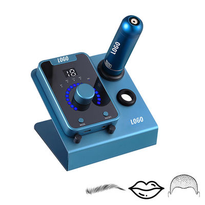 Electric Type SMP Scalp Micropigmentation Device with Permanent Makeup and Swiss Motor Tattoo Machine in Black Blue supplier