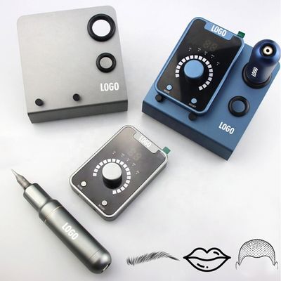 Electric Gun Type SMP Scalp Micropigmentation Device with Permanent Makeup and Swiss Motor Tattoo Machine in Black Blue supplier