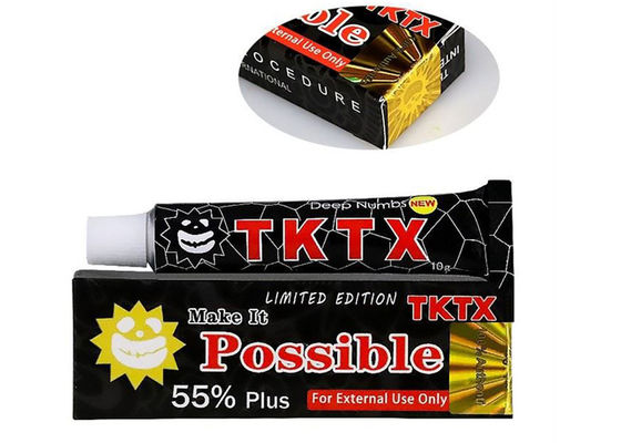 55% Black Tktx Topical Anesthetic Cream Laser Tattoo Removal Cream 10g supplier