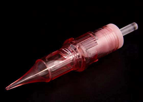 Medical Standard Stainless Steel Permanent Makeup Needles in Pink Color supplier