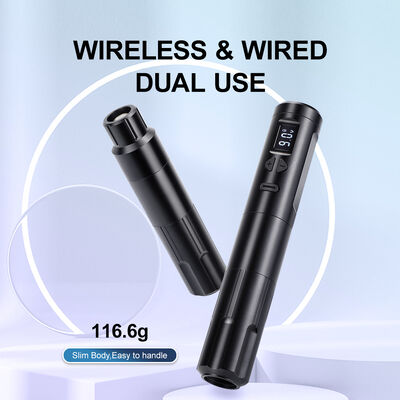 Wireless Dermografo Electric Tattoo Machine Cordless Permanent Makeup Machine Aluminum 2 Battery Heads RCA Connector Model supplier