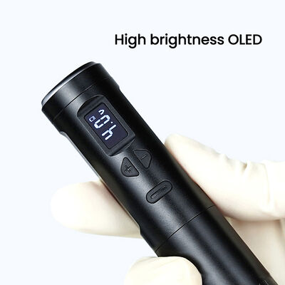Wireless Dermografo Electric Tattoo Machine Cordless Permanent Makeup Machine Aluminum 2 Battery Heads RCA Connector Model supplier