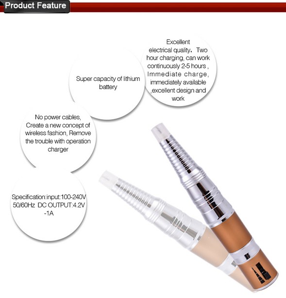 Professional Tattoo Machine Wireless Lip Permanent Makeup Pen Cosmetic Beauty Tatoo Gun 1