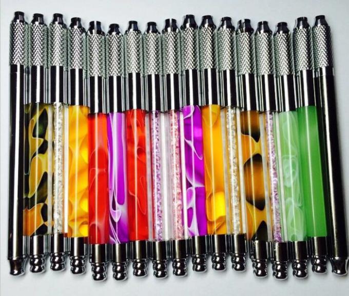 Microblading Pen Tattoo Machine Pink / Purple / White 110MM Permanent Tattoo Pen 3