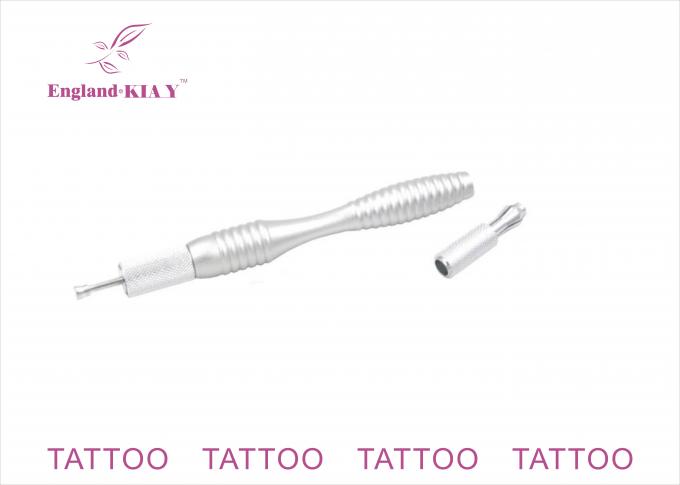 Aluminum Manual Cosmetic Tattoo Pen / Microblading Pen For Eyebrow Tattoo 0