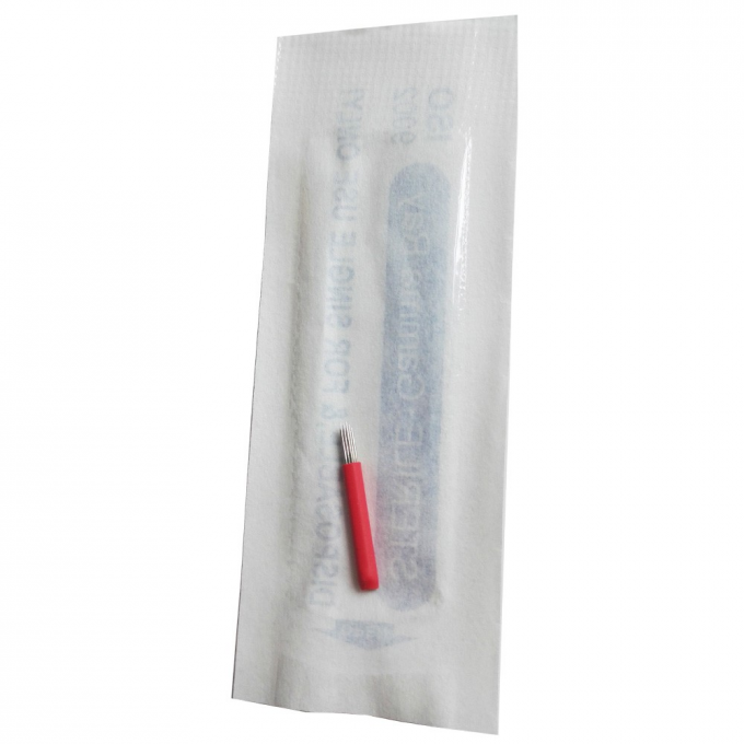 Round 17RL Fog 3D Emberiory Manual Pen Permanent Makeup Needles Blade for Lip 0