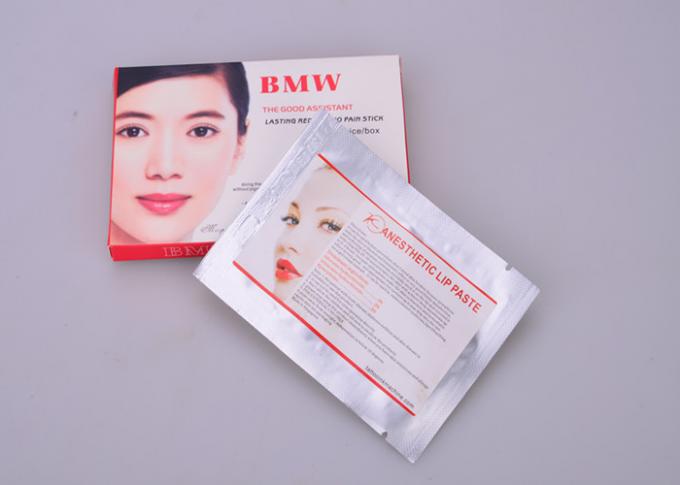 BMW Topical Anesthetic Cream Lip Stickers For Permanent Make Up Lip Tattoo 0