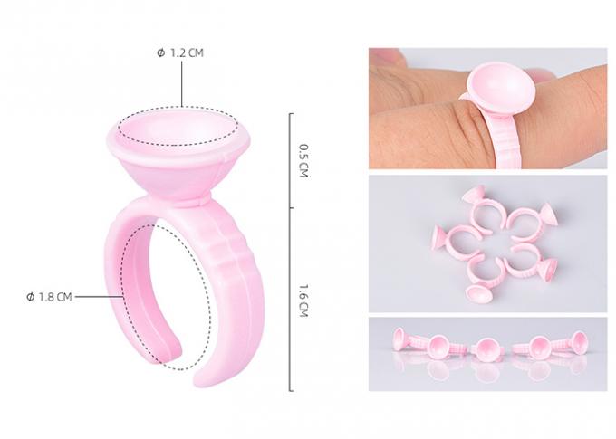 Diameter 1.5cm / 1.2cm Pink Plastic Ink Ring Tattoo Holer Equipment Supplies 0