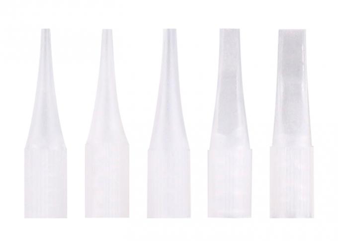 Disposable White Permanent Makeup Plastic Needle Tips 0