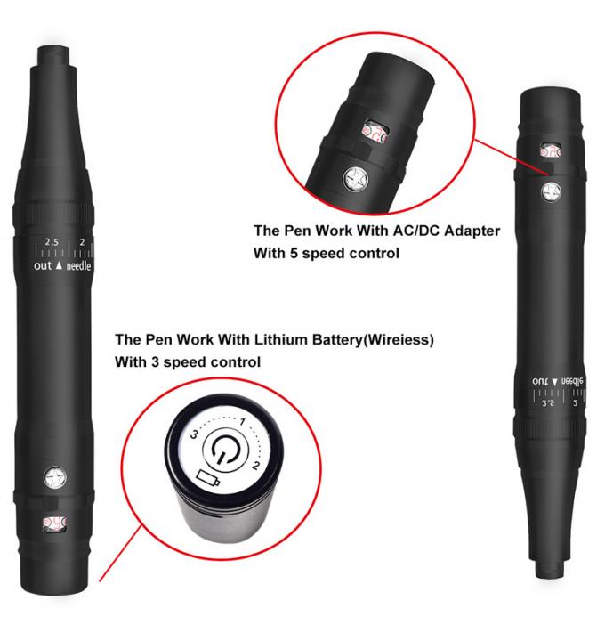 Professional Battery Eyebrow Tattoo Machine with 0-3.5mm Needle Protrusion and Wireless Design 3